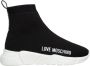 Love Moschino Zwarte sportieve sneakers met rubberen zool Black Dames - Thumbnail 1