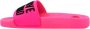 Love Moschino Iconische Fuchsia Sliders Pink Dames - Thumbnail 1