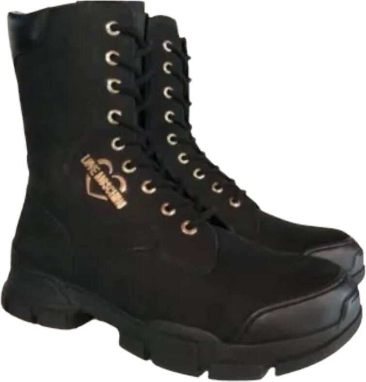 Love Moschino Lace-up Boots Black Dames