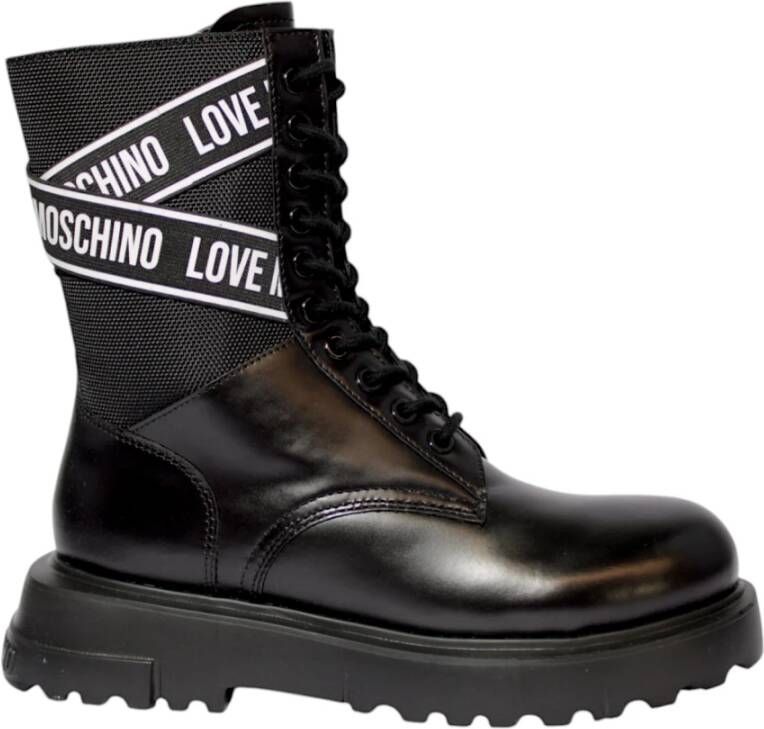 Love Moschino Lace-up Boots Black Dames