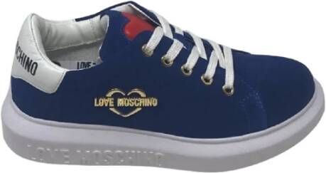 Love Moschino Lage Sneakers Blue Dames