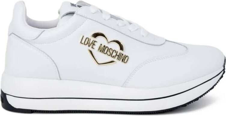 Love Moschino Dames Sneakers Herfst Winter Collectie White Dames