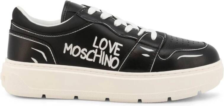Love Moschino Leren Sneakers voor Dames Lente Zomer Collectie Black Dames - Foto 5