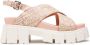 Love Moschino Lichtroze Platte Sandalen - Thumbnail 1