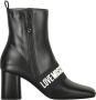 Love Moschino Logo Band Blokhak Laarzen Black Dames - Thumbnail 1