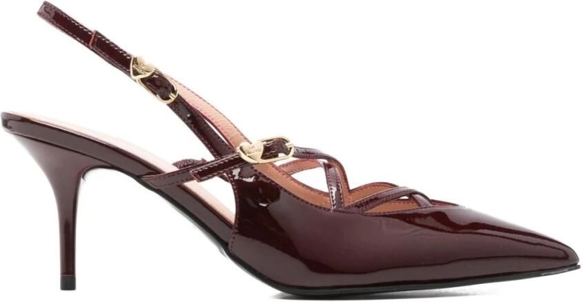 Love Moschino Bordeaux Ballerina's voor Vrouwen