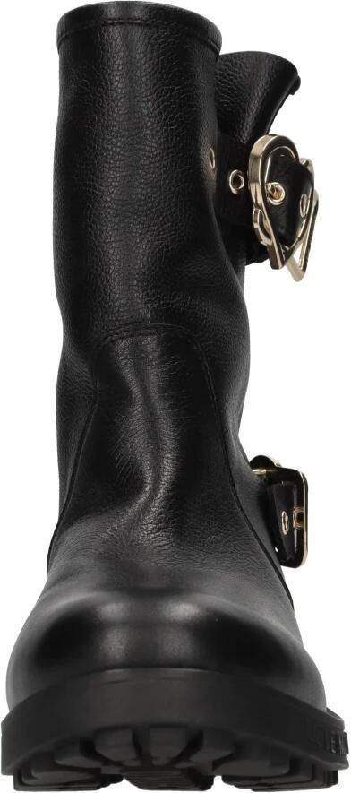Love Moschino Daily Biker leren bikerboots zwart - Foto 3