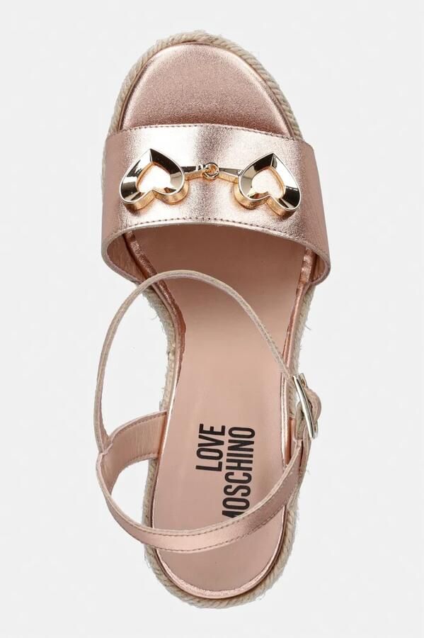 Love Moschino Espadrilles met sleehak - Foto 4