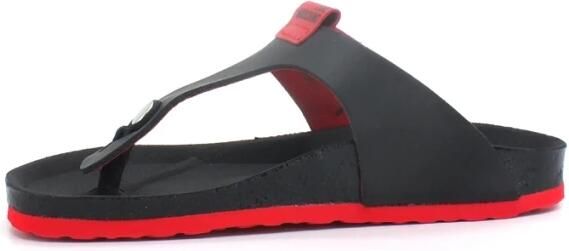 Love Moschino Leren Flip Flop Sandalen voor Dames Lente Zomer Black - Foto 2
