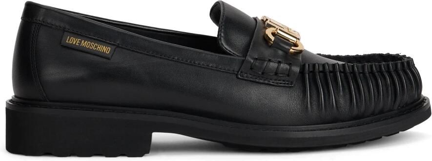 Love Moschino Instappers van Leer