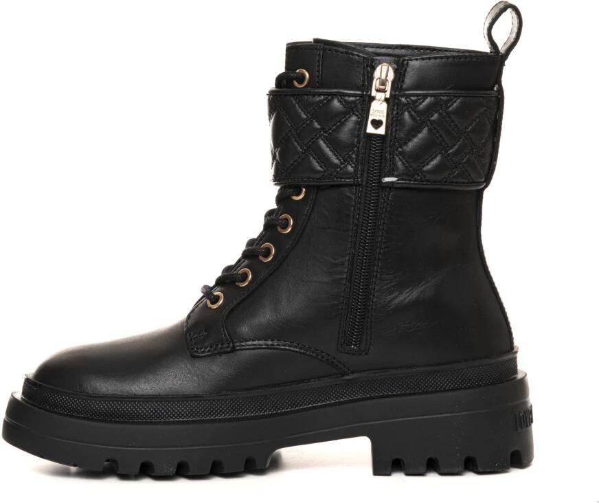 Love Moschino Leren Enkellaarsjes met Veters - Foto 2