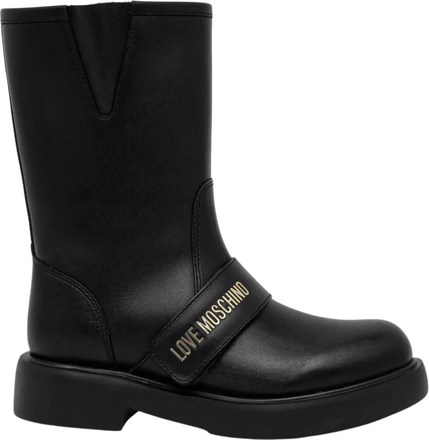 Love Moschino Leren enkellaarzen