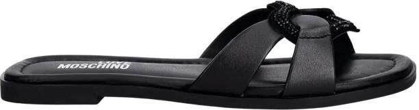 Love Moschino Leren Slippers