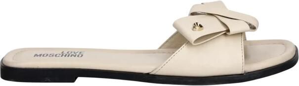 Love Moschino Leren Slippers