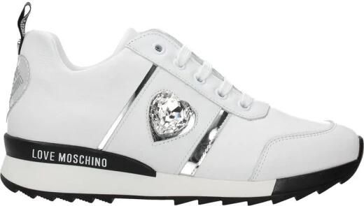 Love Moschino Leren sneaker met logo-opdruk