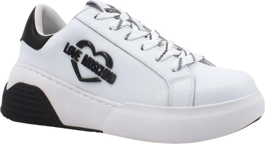 Love Moschino Multicolor Vetersluiting Dames Sneakers White Dames