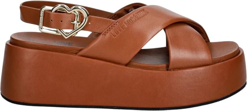 Love Moschino Platte Sandalen