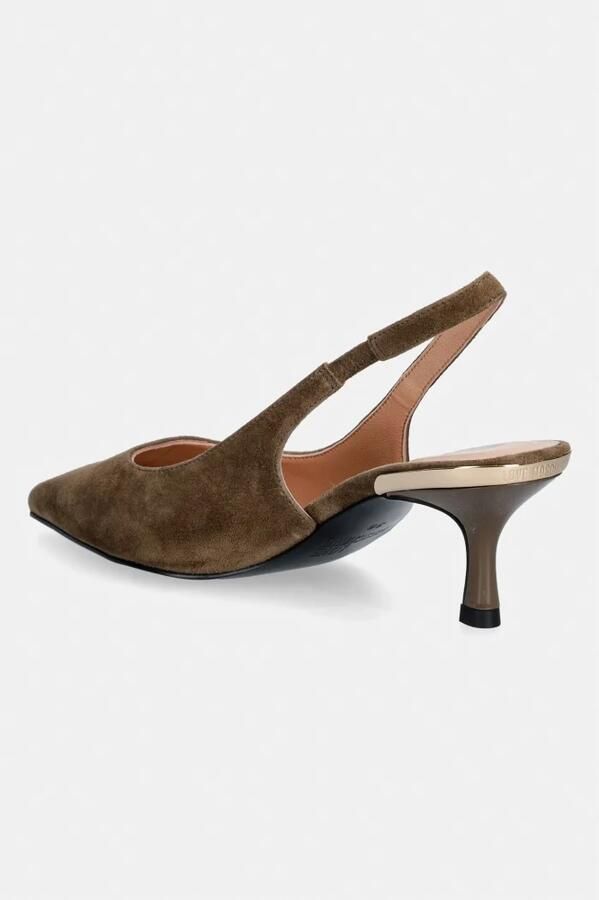Love Moschino Pumps met puntige neus van suède - Foto 3