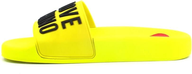 Love Moschino Gele Flip Flops voor Dames Yellow