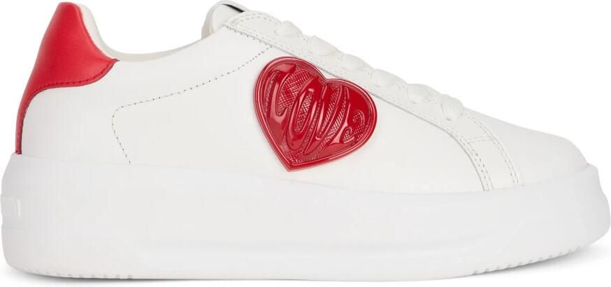 Love Moschino Sneakers met hart-motief en logo-embleem
