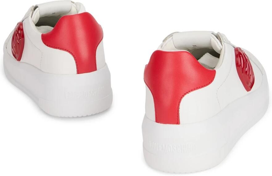 Love Moschino Sneakers met hart-motief en logo-embleem - Foto 3