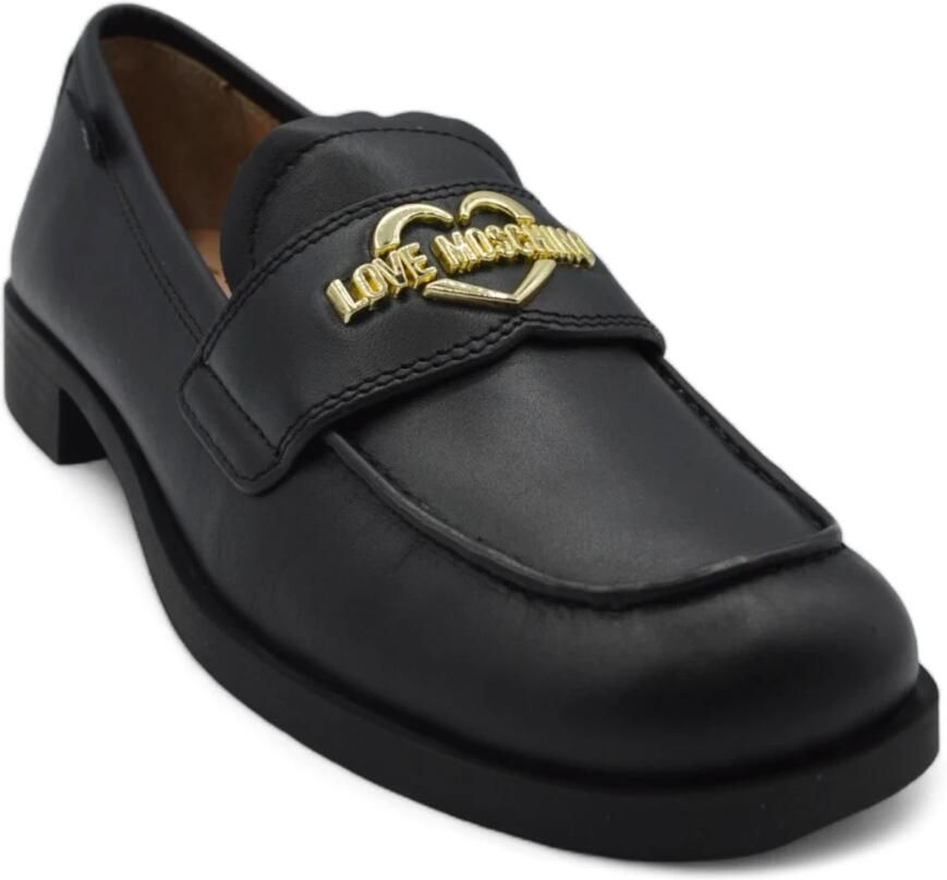 Love Moschino Stijlvolle Loafers voor Vrouwen Black Dames - Foto 2