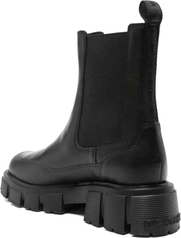 Love Moschino Stijlvolle Nero Enkellaarzen Aw25