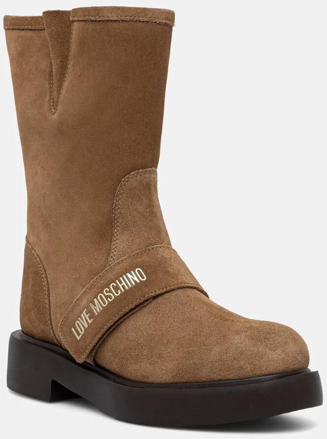 Love Moschino Suède enkellaarsjes - Foto 3