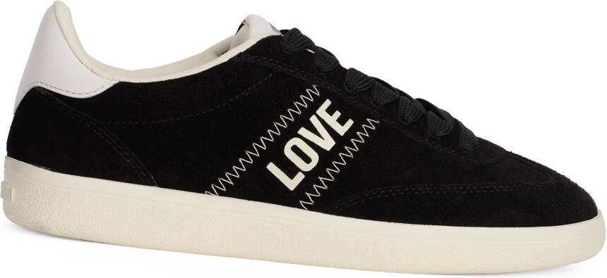 Love Moschino Suede Panelled Logo Tag Sneakers