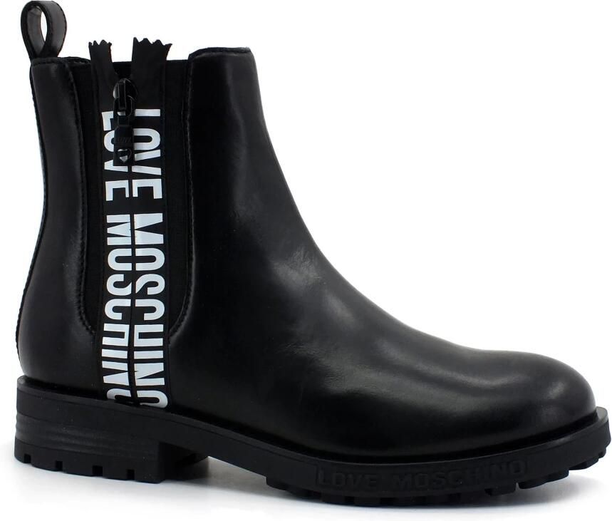 Moschino Dames Chelsea Leren Laarzen Black Dames - Foto 3