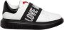 Love Moschino Platform Sneakers met Oogjes Detail Black Dames - Thumbnail 2