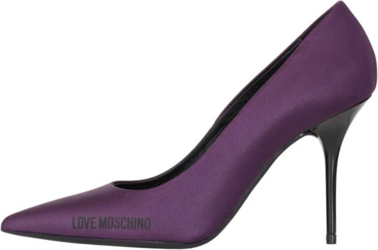 Love Moschino Paarse hoge hakken feestschoenen Purple Dames