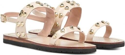 Love Moschino Platte Sandalen Roze Dames