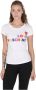 Love Moschino Regenboog Tee Klassiek Ontwerp Katoenen T-Shirt - Thumbnail 1