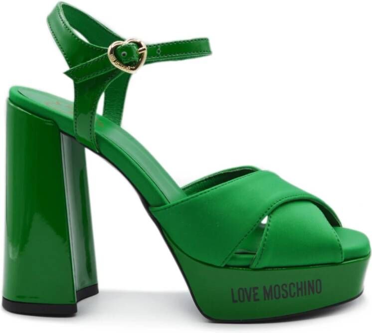 Love Moschino Sandalen met hoge hakken Groen Dames