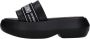 Love Moschino Effen Kleur Sandalen Black Dames - Thumbnail 4
