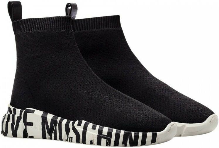 Love Moschino Shoes Sneakers Ja15213 Socks Zwart Dames