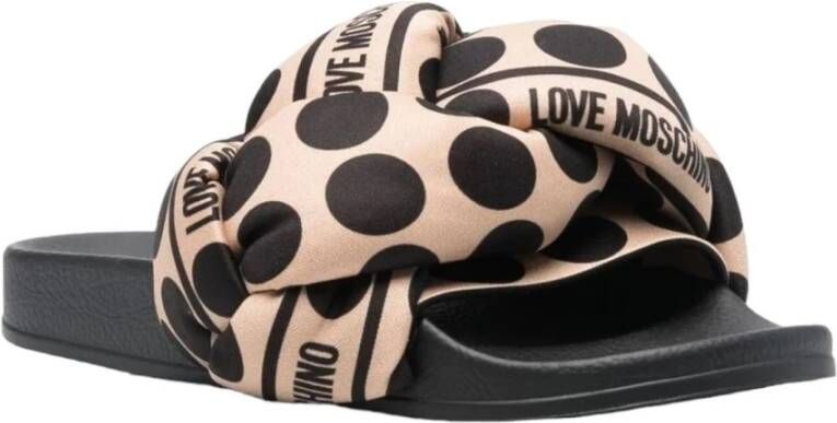 Love Moschino Sliders Beige Dames