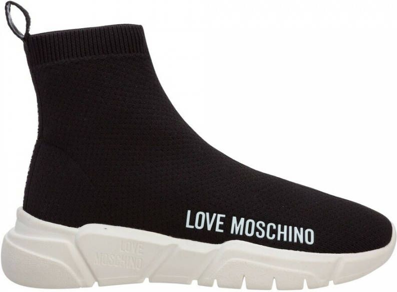 Love Moschino Sneakers met logoprint Zwart - Foto 1