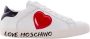 Love Moschino Sneakers met gouden logo White Dames - Thumbnail 1