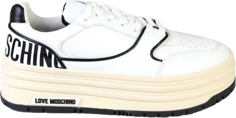 Love Moschino Witte Casual Sneakers voor Vrouwen Wit Dames - Foto 4