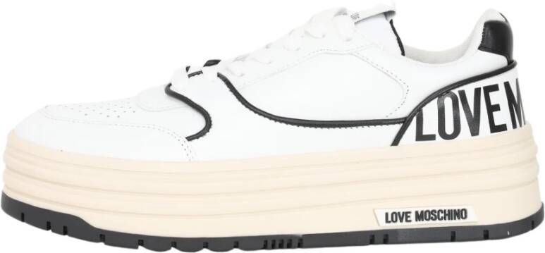 Love Moschino Witte Casual Sneakers voor Vrouwen Wit Dames - Foto 5