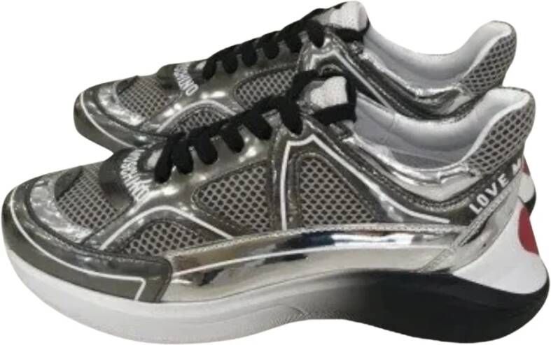 Love Moschino Spiegeleffect Sneakers Gray Dames