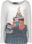Love Moschino Stijlvol Wit Boot Hals Dames Top - Thumbnail 1
