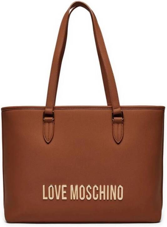 Love Moschino Stijlvolle ritssluiting boodschappentas