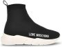 Love Moschino Lente Zomer Dames Sneakers met Rubberen Zool Black Dames - Thumbnail 2
