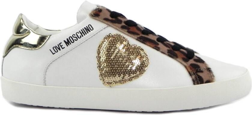 Love Moschino Stijlvolle Sneakers voor Dames Wit Dames
