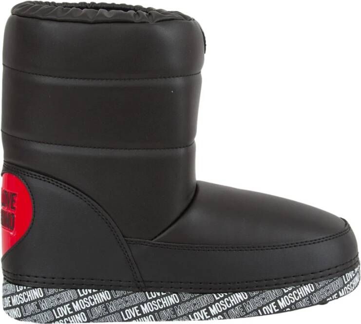 Love Moschino St.Ttod.Daily40 Vitello+Nylon Nero Boot