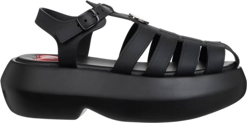 Love Moschino Verstelbare Band Chunky Sandalen Black Dames