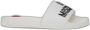 Love Moschino Witte rubberen zool slippers White Dames - Thumbnail 2